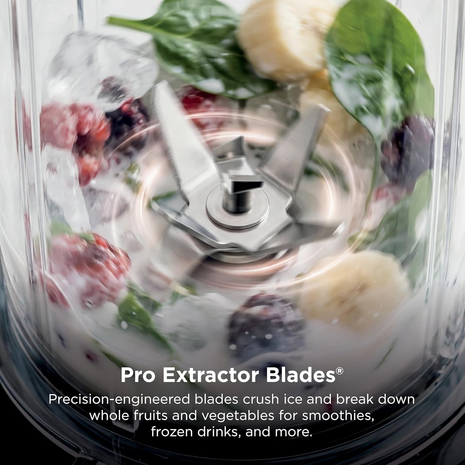image:imageNinja Fit Compact Personal Blender 700W 2 16oz Cups QB3001SS 700watt base blends smoothies shakes amp frozen drinks 2 16oz togo cups w spout lids Dishwasher safePush to blend