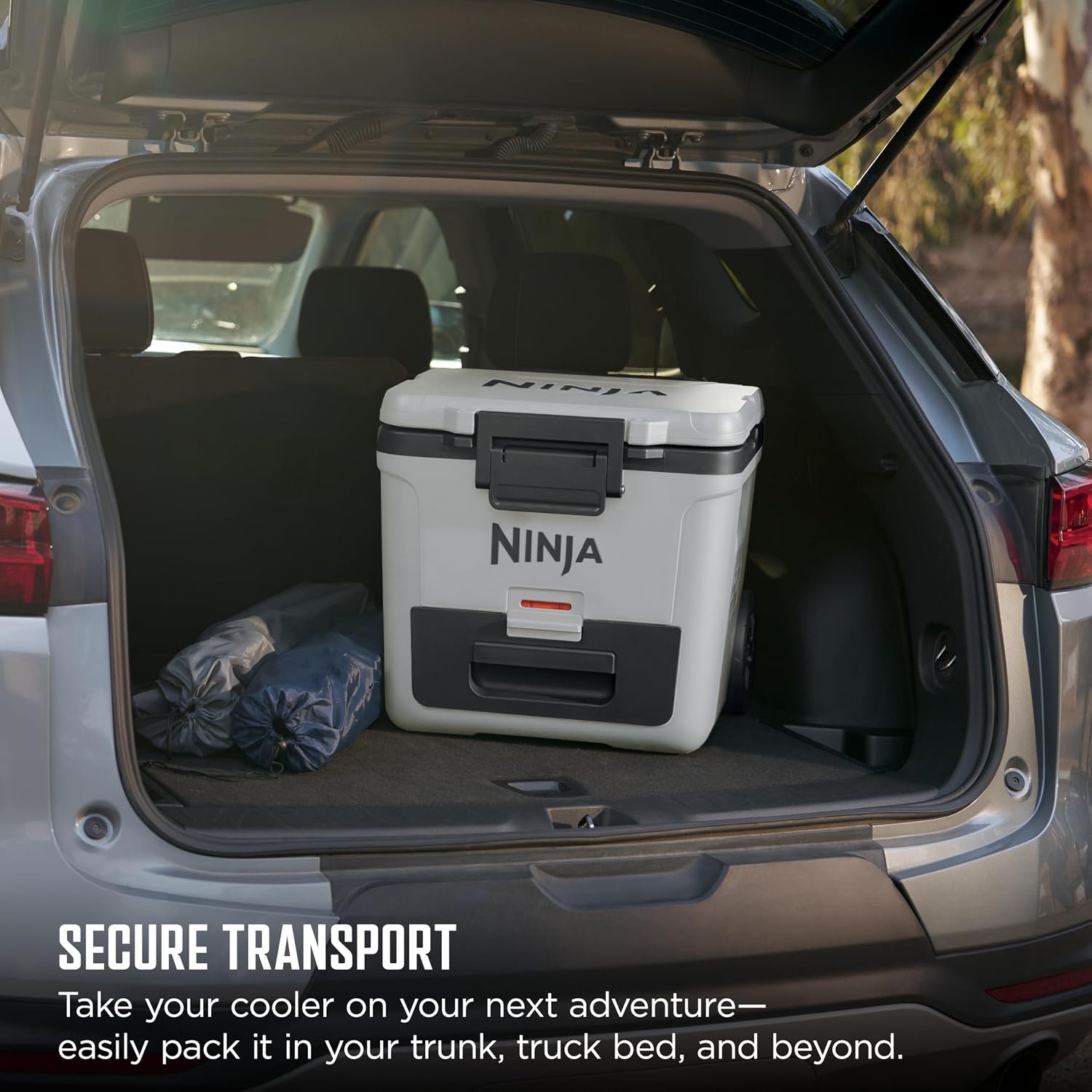 image:imageNinja FrostVault 30qt Cooler with Wheels Dry Storage Lakeshore Blue Ninja FrostVaults 30qt capacity holds 48 cans keeps food cool amp dry and rolls easily on allterrain wheelsDaffodil Daze