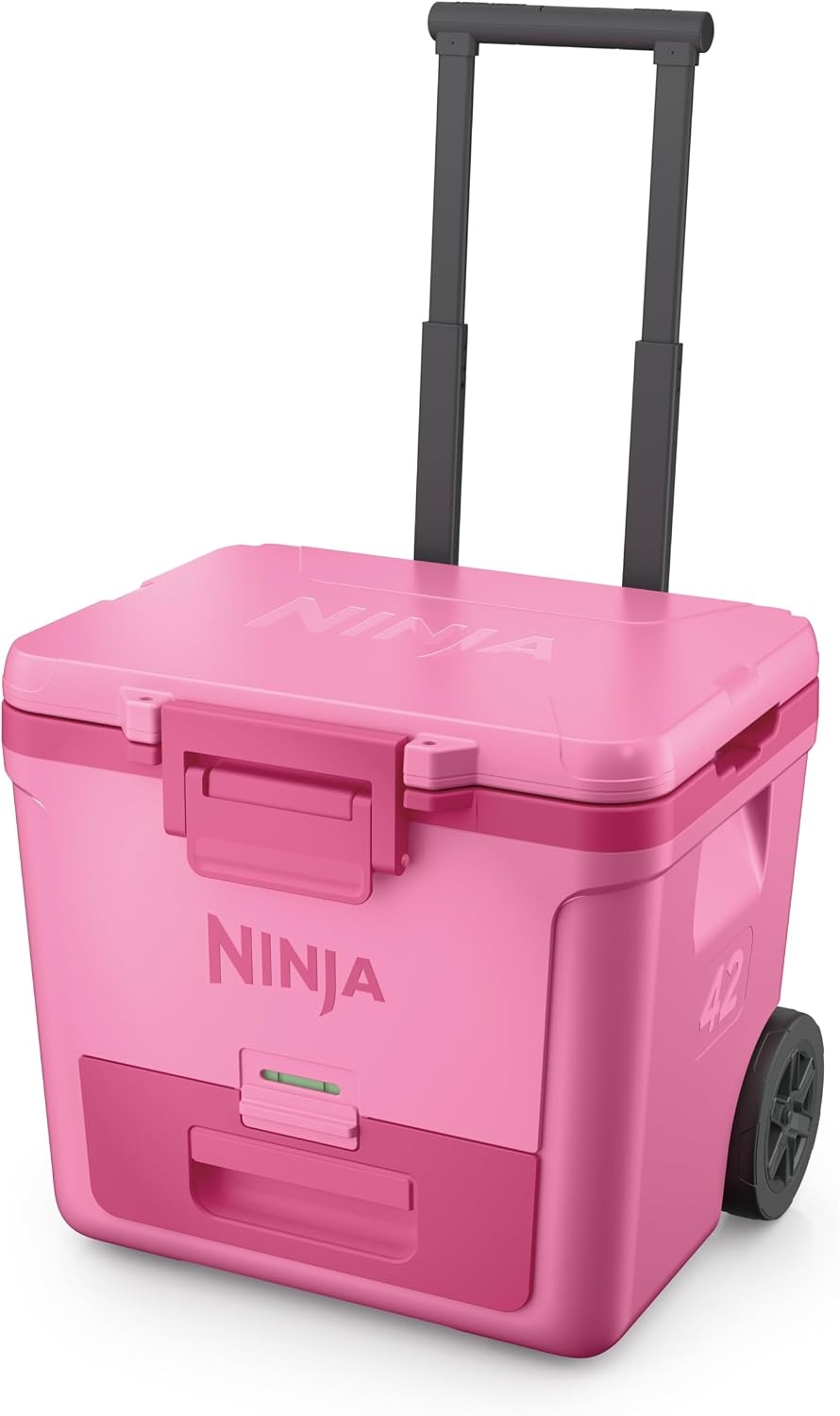 image:imageNinja FrostVault 30qt Cooler with Wheels Dry Storage Lakeshore Blue Ninja FrostVaults 30qt capacity holds 48 cans keeps food cool amp dry and rolls easily on allterrain wheelsStrawberry Rhubarb