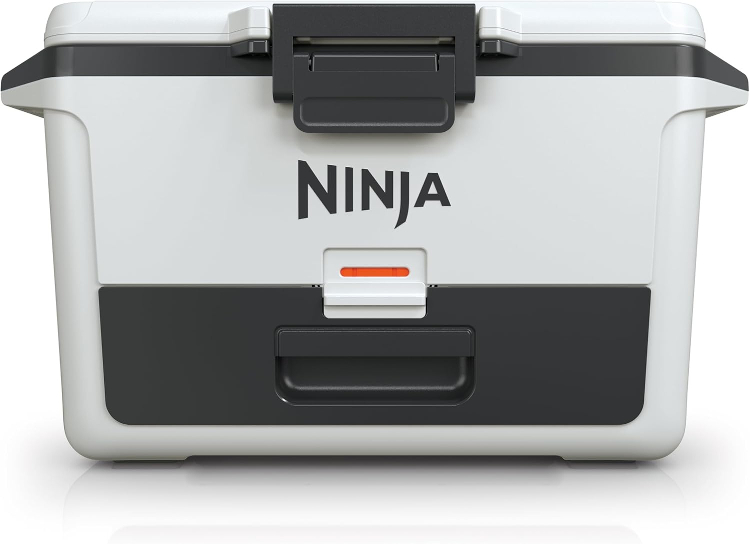 image:imageNinja FrostVault 50qt Hard Cooler with Dry Storage Drawer Spanish Moss Ninja FrostVault keeps food cool dry amp separate under 40F for days with 50qt capacity holding up to 80 cansCloud White