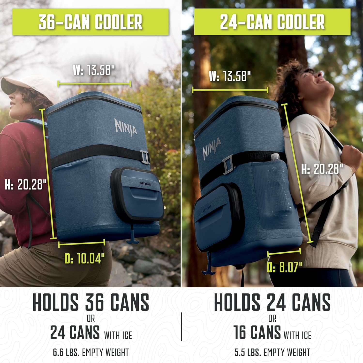 image:imageNinja FrostVault Go Soft Backpack Cooler Dry Storage Birch Beige Ninja FrostVault Go soft cooler stays cool for hours with a leakproof easyaccess lid and carries like a backpackSoft Sage
