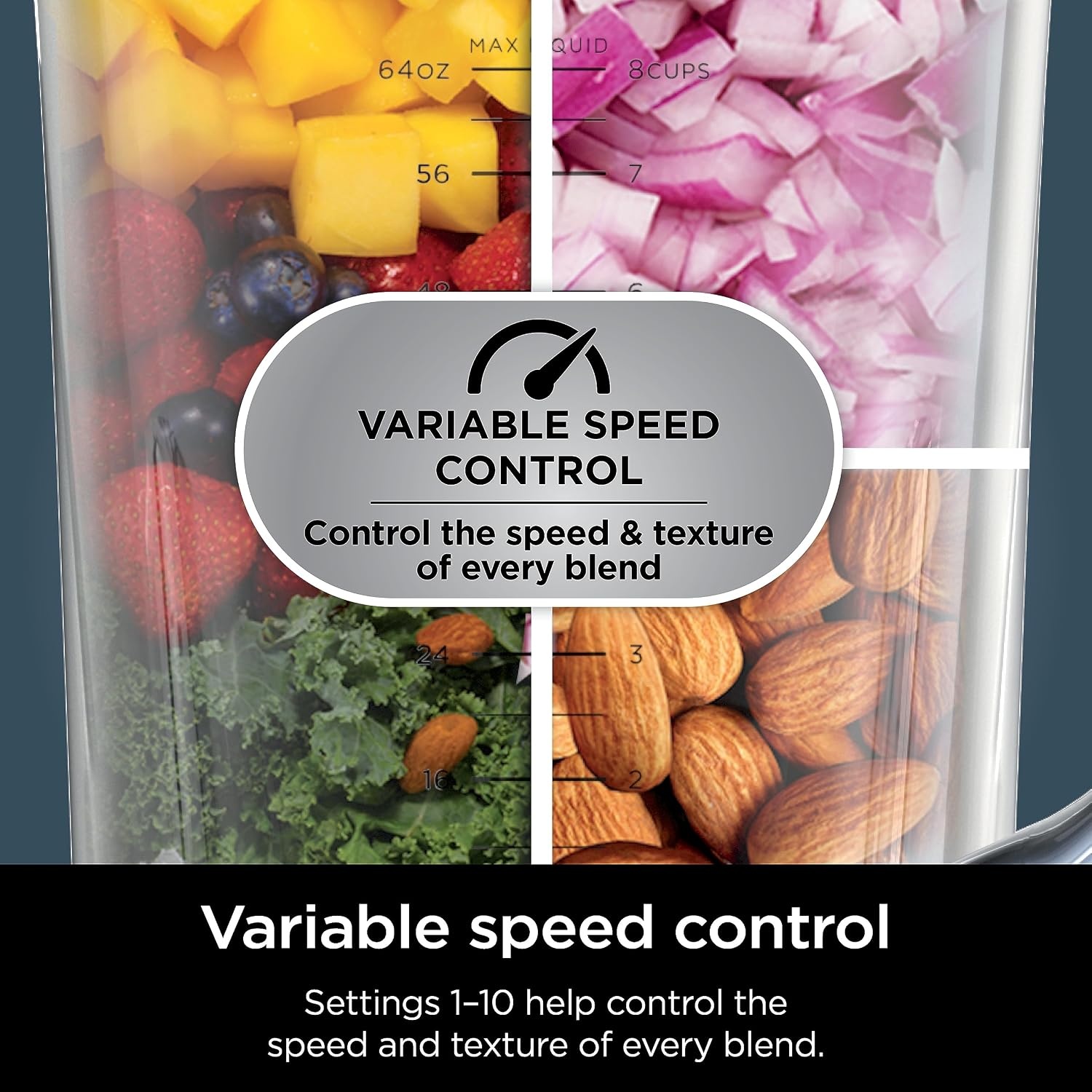 image:imageNinja Kitchen System BlendSense Tech 72 oz 1800PW Black TB401 BlendSense Tech for smoothies cookie dough salsa amp more 8cup processor bowl 24oz cup 1800 peak wattsNinja BlendSense Pro DUO