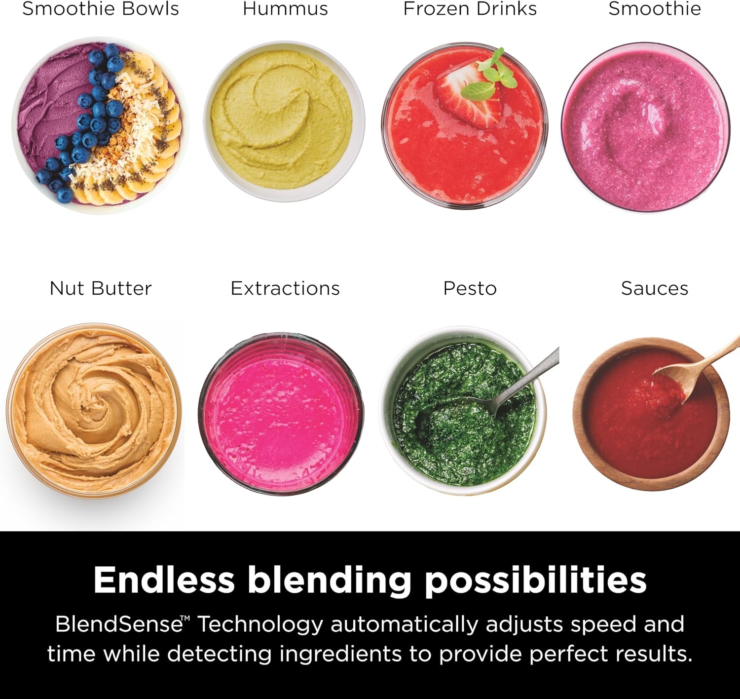 image:imageNinja Kitchen System BlendSense Tech 72 oz 1800PW Black TB401 BlendSense Tech for smoothies cookie dough salsa amp more 8cup processor bowl 24oz cup 1800 peak wattsNinja BlendSense