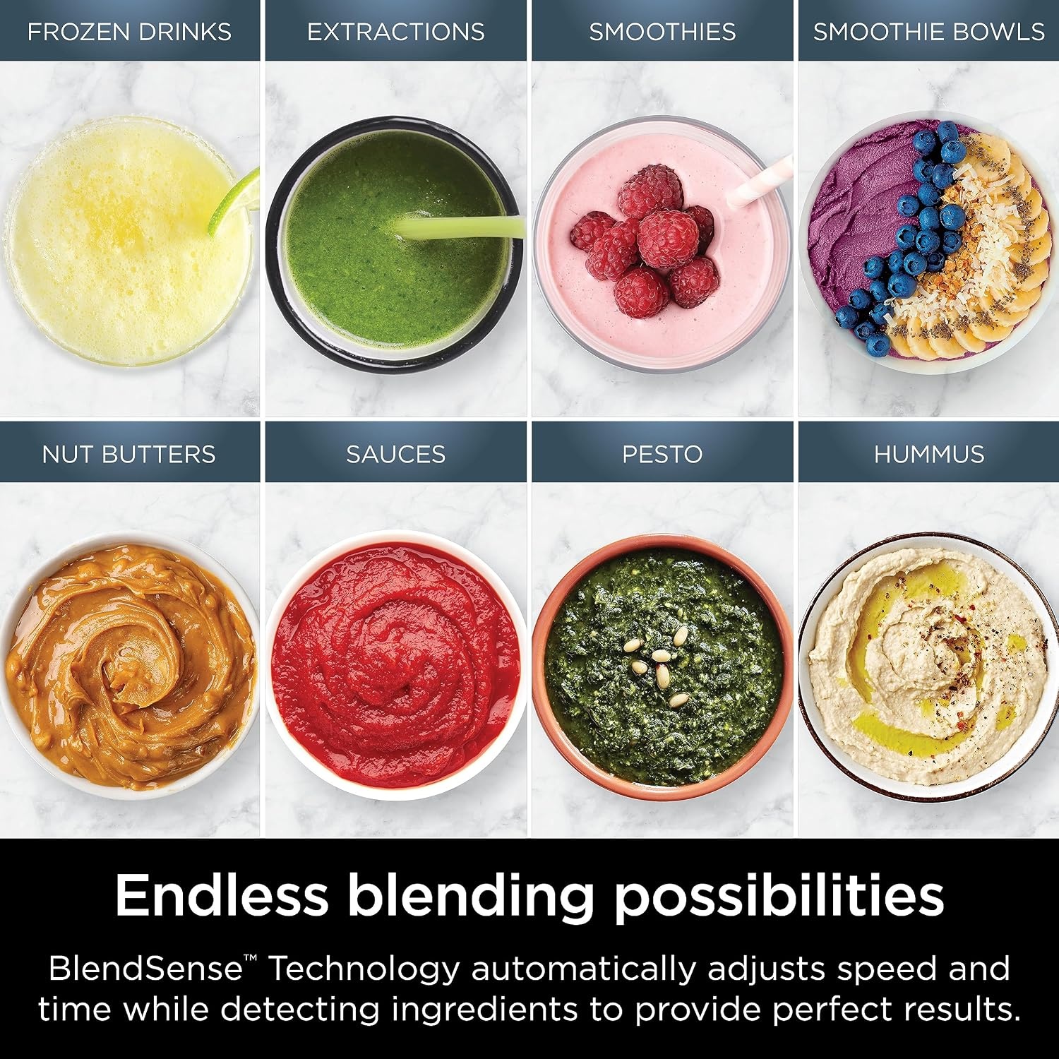image:imageNinja Kitchen System BlendSense Tech 72 oz 1800PW Black TB401 BlendSense Tech for smoothies cookie dough salsa amp more 8cup processor bowl 24oz cup 1800 peak wattsNinja BlendSense Pro DUO