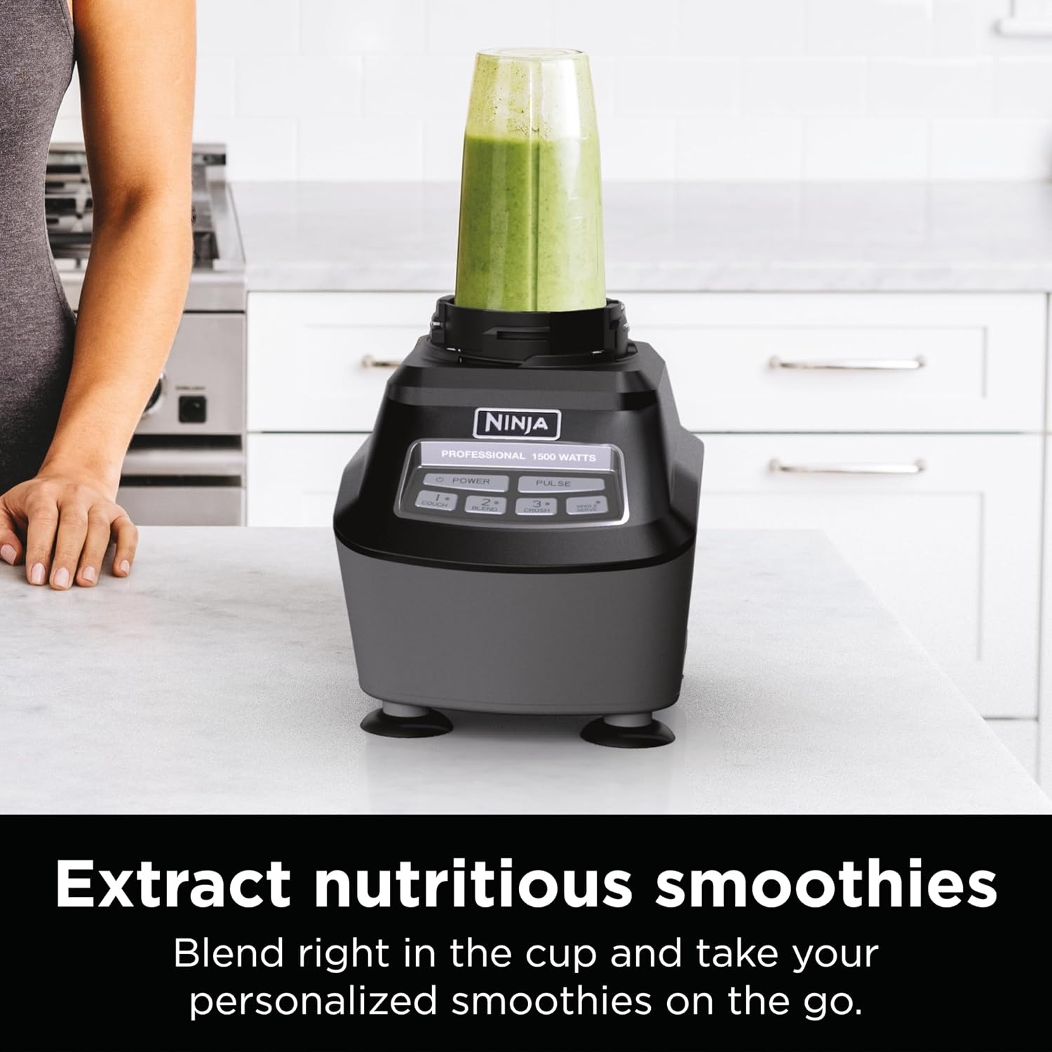 image:imageNinja Mega Kitchen System 1500W 72oz Pitcher 8Cup Black BL770AMZ 1500W allinone blends smoothies processes salsa amp dough 72oz pitcher 8cup processor bowl 2 16oz cups