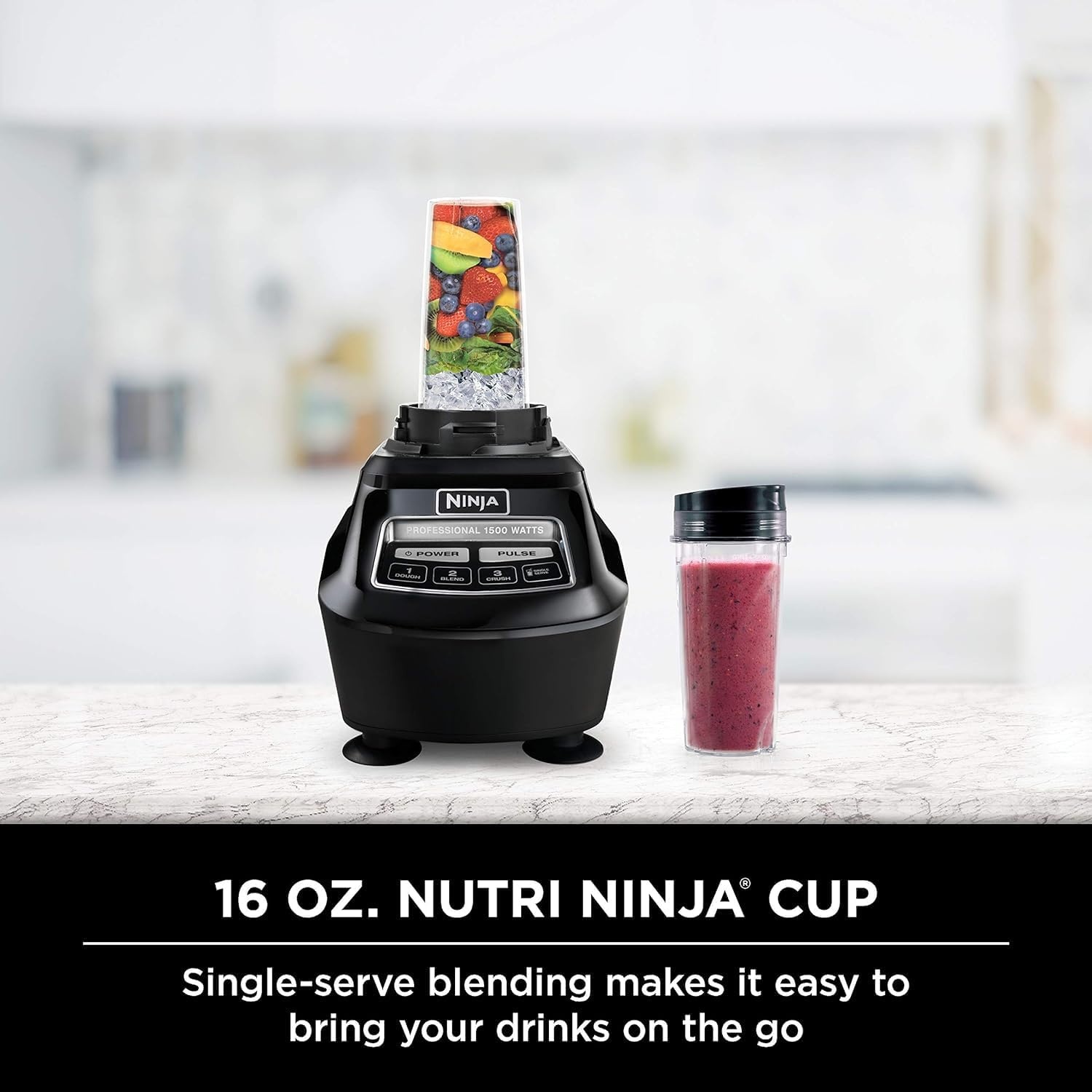 image:imageNinja Mega Kitchen System Blender Processor Nutri Ninja Cups BL770 Renewed