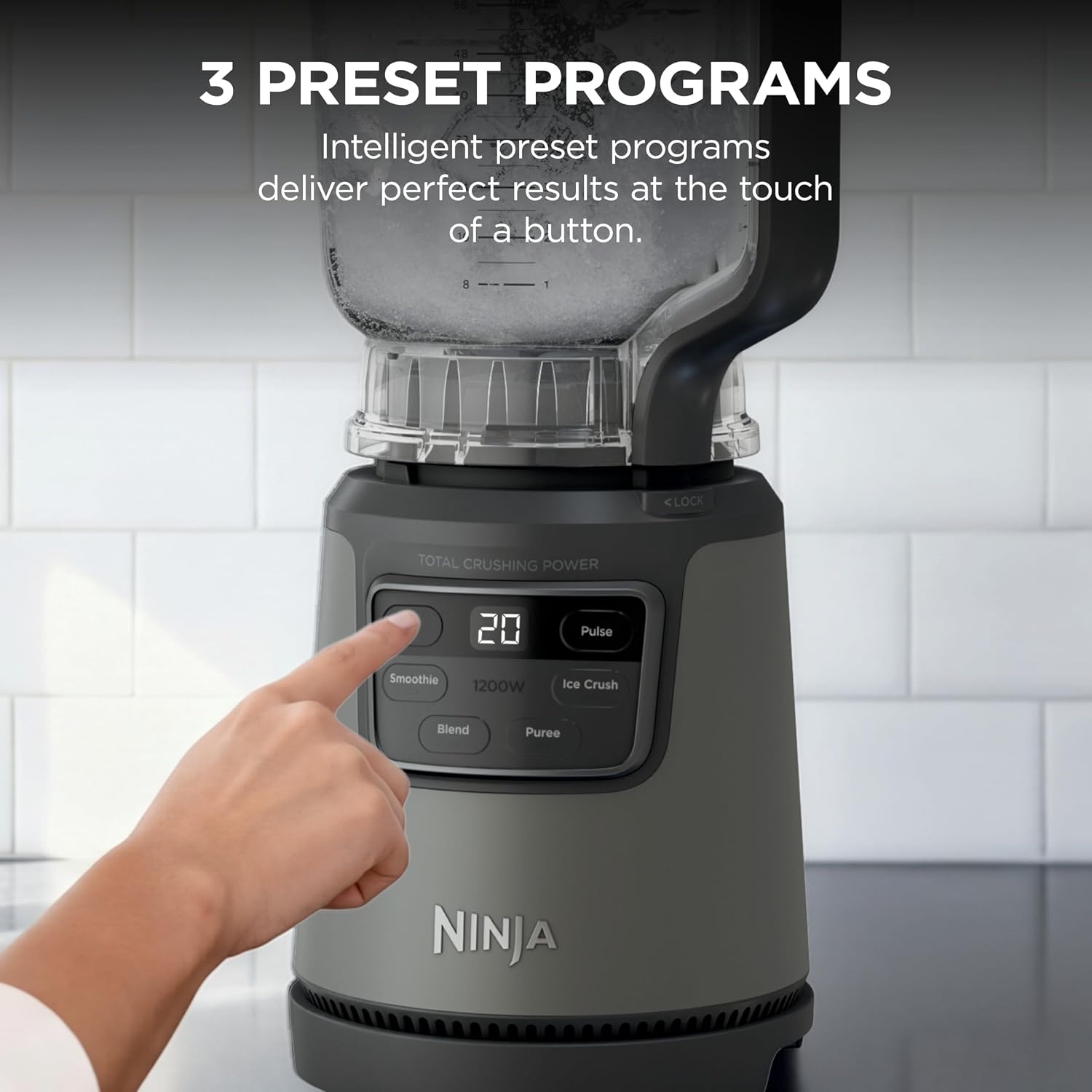 image:imageNinja Nutri Personal amp Countertop Blender 1200W AutoiQ Black BL642 AutoiQ base blends smoothies amp shakes 72oz pitcher plus 18 24 amp 32oz togo cups w spout lids Dishwasher safeBlendPro 4in1 Kitchen System