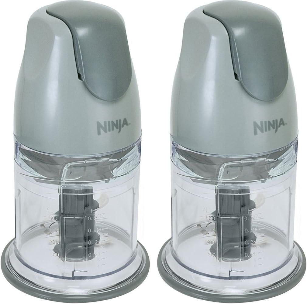 image:imageNinja QB1004 BlenderFood Processor with 450Watt Base 48oz Pitcher 16oz Chopper Bowl and 40oz Processor Bowl for Shakes Smoothies and Meal PrepBlackGray