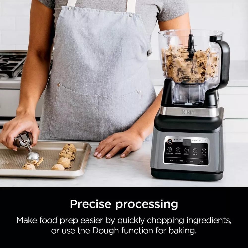 image:imageNinja RBN803TGT Professional Plus Kitchen Blender System and 8Cup Food Processor with AutoiQ Black Certified Refurbished
