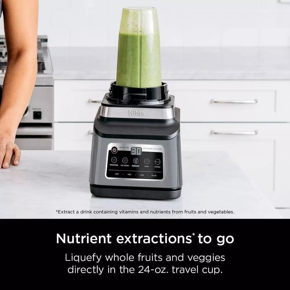 image:imageNinja RBN803TGT Professional Plus Kitchen Blender System and 8Cup Food Processor with AutoiQ Black Certified Refurbished