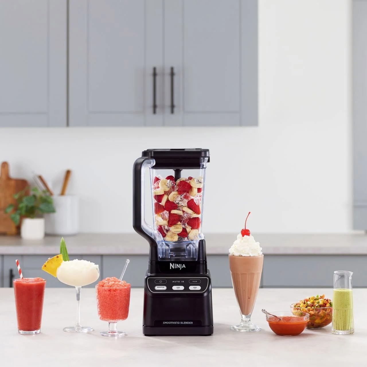 image:imageNinja Smoothie iQ Blender 1400 Watt Max 70 oz Jug AutoiQ Program Total Crushing Blades BPA Free Large CO750B Renewed
