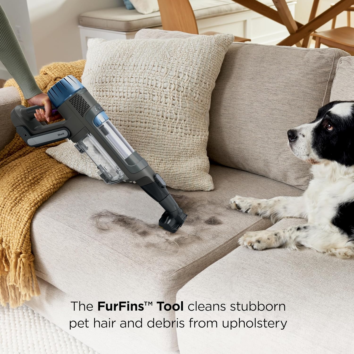 image:imageShark PowerDetect Clean amp Empty Cordless Stick Vacuum IP3251 AutoEmpty System Powerful Suction HEPA Filtration Carpet amp Hard Floor Portable for Pet Hair Dark GrayJava Ice Blue