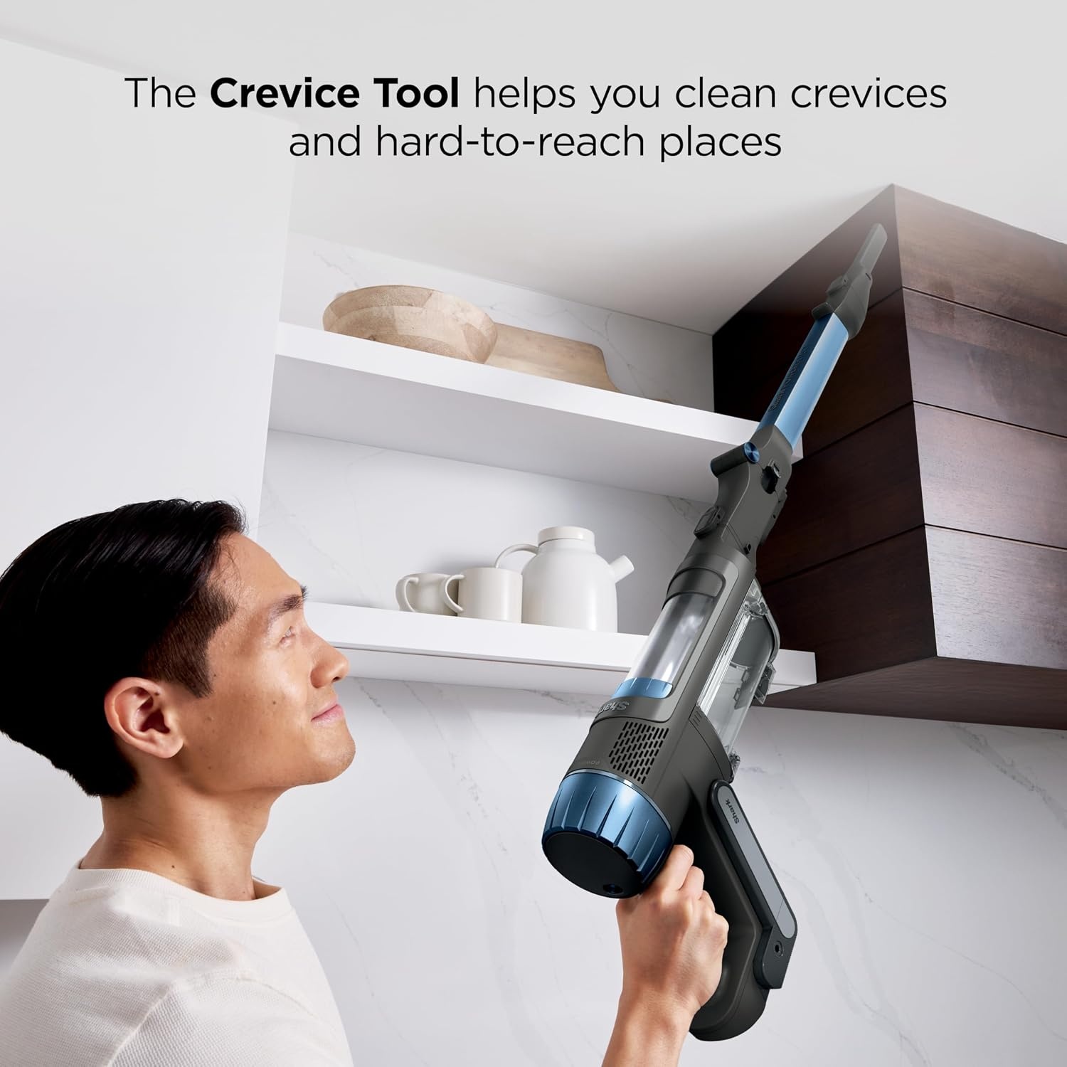 image:imageShark PowerDetect Clean amp Empty Cordless Stick Vacuum IP3251 AutoEmpty System Powerful Suction HEPA Filtration Carpet amp Hard Floor Portable for Pet Hair Dark GrayJava Ice Blue