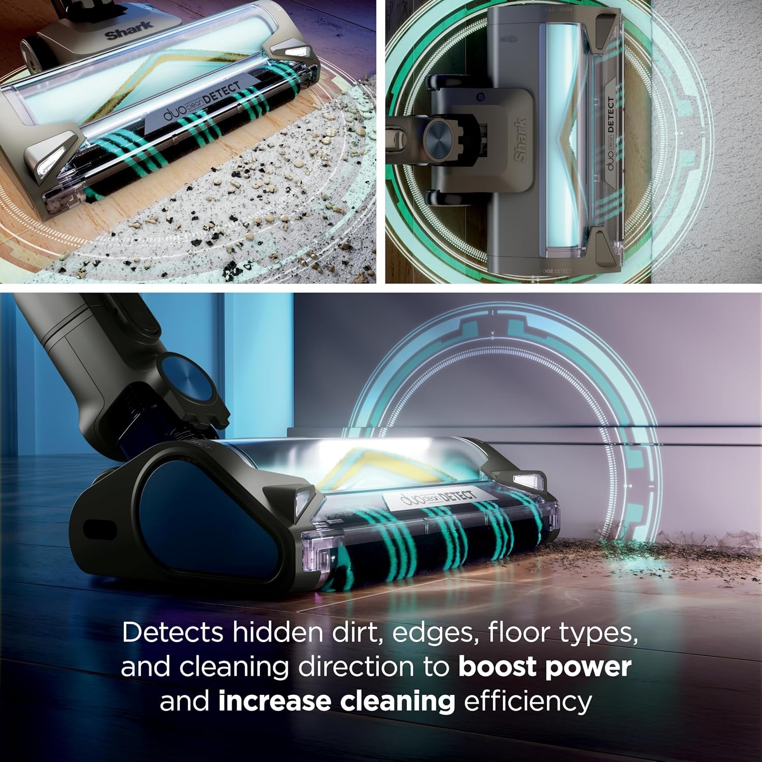 image:imageShark PowerDetect Clean amp Empty Cordless Stick Vacuum IP3251 AutoEmpty System Powerful Suction HEPA Filtration Carpet amp Hard Floor Portable for Pet Hair Dark GrayJava Ice Blue