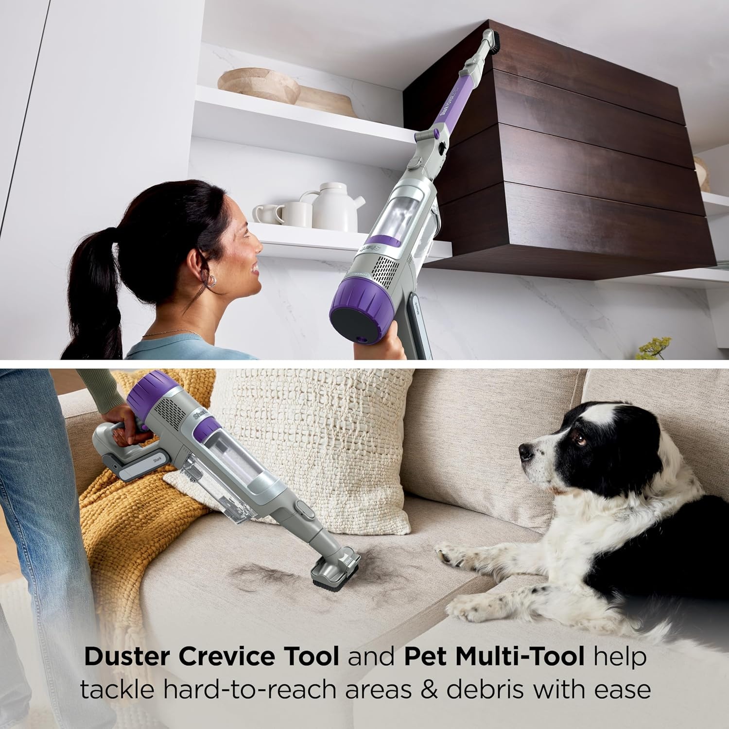 image:imageShark PowerDetect Clean amp Empty Cordless Stick Vacuum IP3251 AutoEmpty System Powerful Suction HEPA Filtration Carpet amp Hard Floor Portable for Pet Hair Dark GrayGray