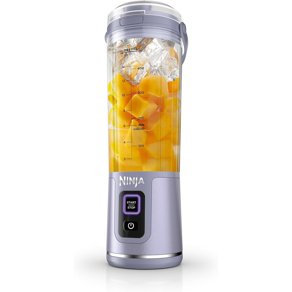 image:imageNinja Blast Portable Blender Cordless 18oz Vessel Lavender BC151ML USBC rechargeable cordless blending anywhere BlastBlade crushes ice amp frozen fruit Leakproof sip lid dishwasher safeLavender