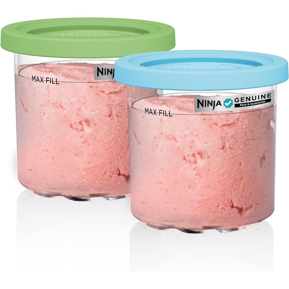 image:imageNinja CREAMi 7in1 Ice Cream Maker Ice Cream Gelato amp more NC299AMZ Ninja CREAMi transforms frozen bases into ice cream sorbet and milkshakes at a button touch from healthy to indulgentCREAMi NC2NC3 Pints 2 pack