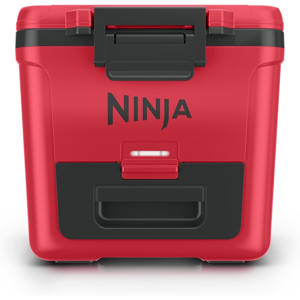 image:imageNinja FrostVault 30qt Cooler with Wheels Dry Storage Lakeshore Blue Ninja FrostVaults 30qt capacity holds 48 cans keeps food cool amp dry and rolls easily on allterrain wheelsTrue Red