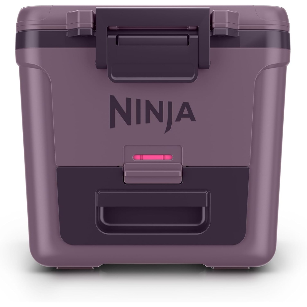image:imageNinja FrostVault 30qt Cooler with Wheels Dry Storage Lakeshore Blue Ninja FrostVaults 30qt capacity holds 48 cans keeps food cool amp dry and rolls easily on allterrain wheelsSmokey Mauve