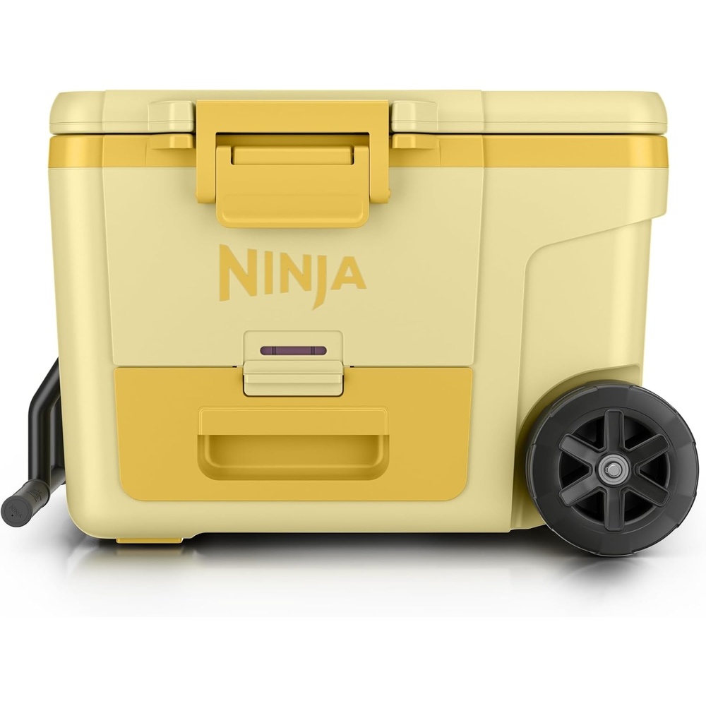 image:imageNinja FrostVault 45qt Cooler with Wheels Dry Storage Charcoal Gray Ninja FrostVaults 45qt capacity holds 68 cans keeps food cool amp dry and rolls easily on allterrain wheelsDaffodil Daze