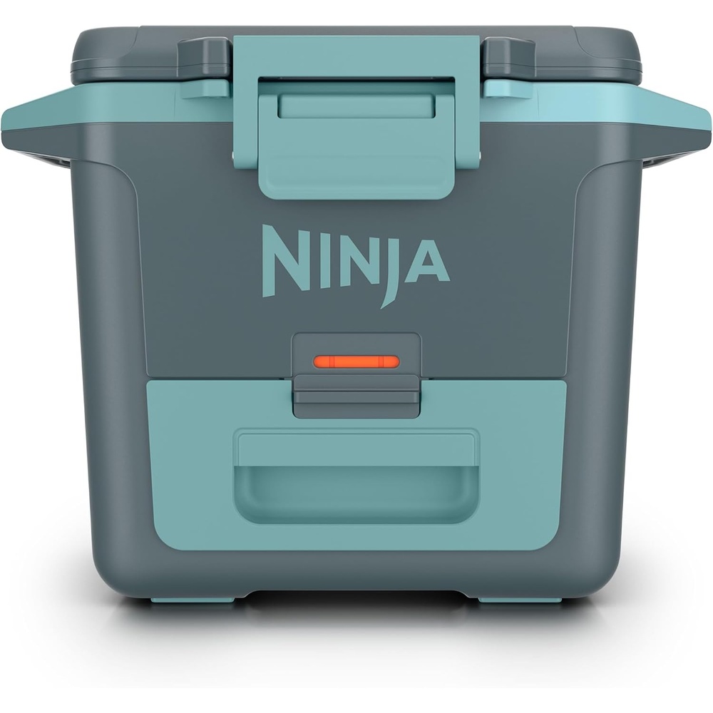 image:imageNinja FrostVault 50qt Hard Cooler with Dry Storage Drawer Spanish Moss Ninja FrostVault keeps food cool dry amp separate under 40F for days with 50qt capacity holding up to 80 cansHalocline Green
