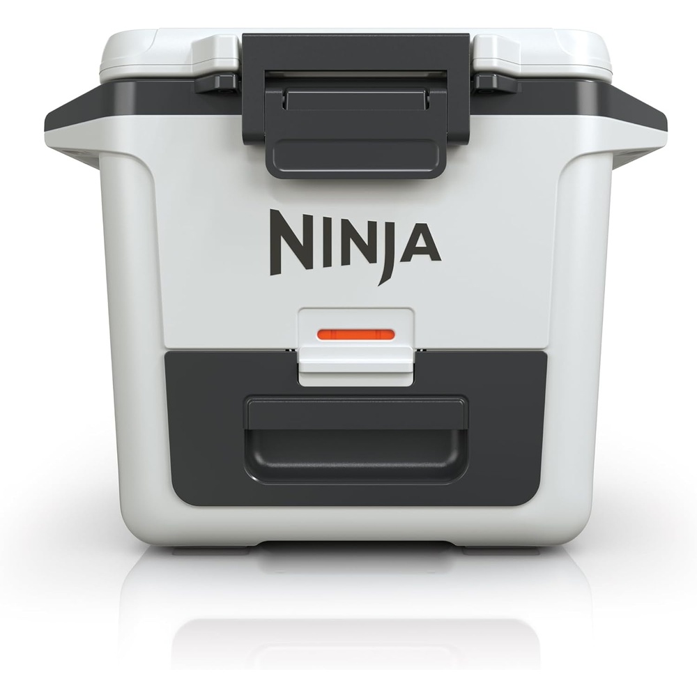 image:imageNinja FrostVault 50qt Hard Cooler with Dry Storage Drawer Spanish Moss Ninja FrostVault keeps food cool dry amp separate under 40F for days with 50qt capacity holding up to 80 cansCloud White
