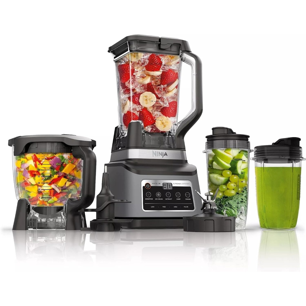 image:imageNinja RBN803TGT Professional Plus Kitchen Blender System and 8Cup Food Processor with AutoiQ Black Certified Refurbished