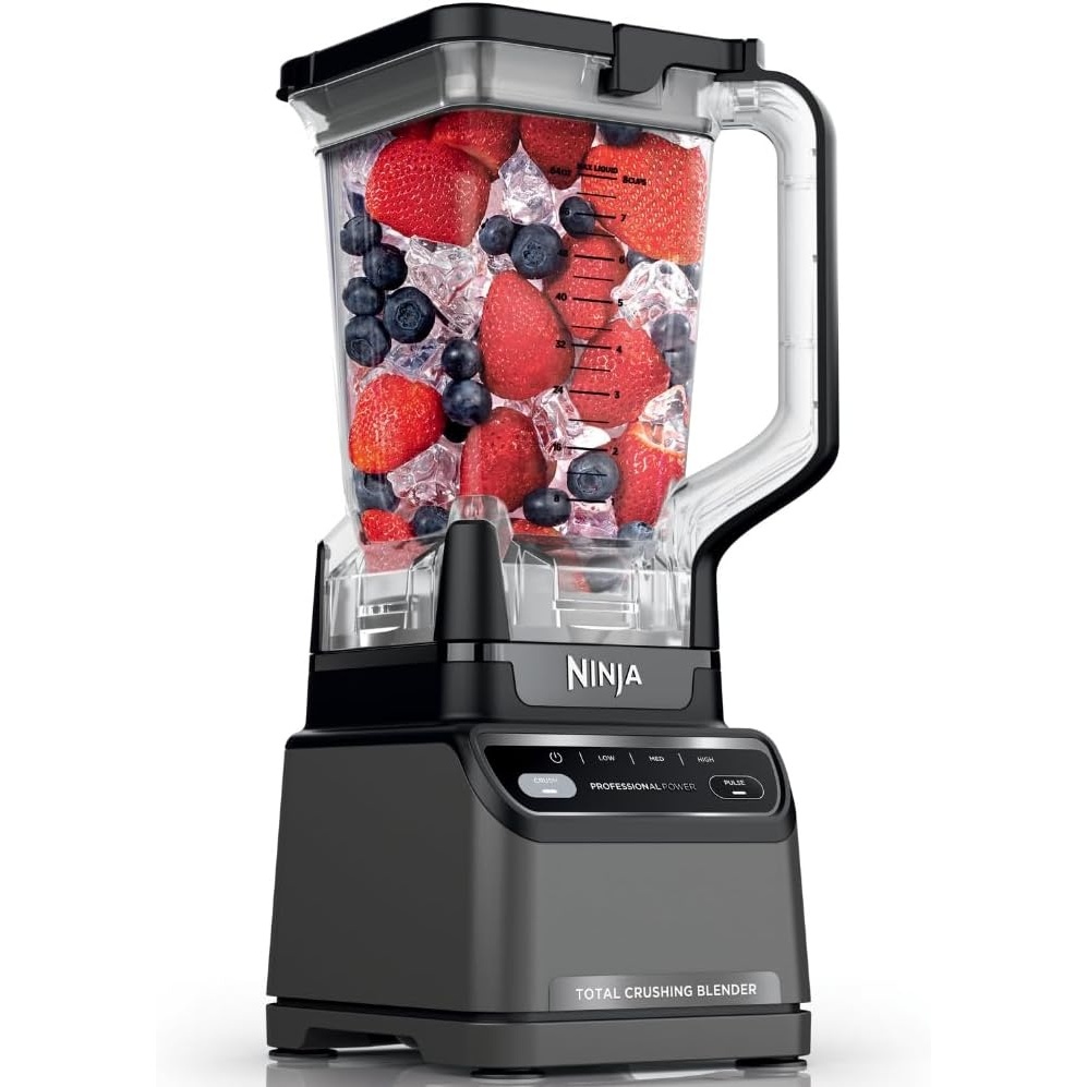 image:imageNinja UltraCrush Professional Blender 1000W 72oz Pitcher 3 Speeds BP201 1000W Total Crushing blades power through ice amp fruit XL 72oz pitcher 3 manual speeds plus pulse Dishwasher safeBlack