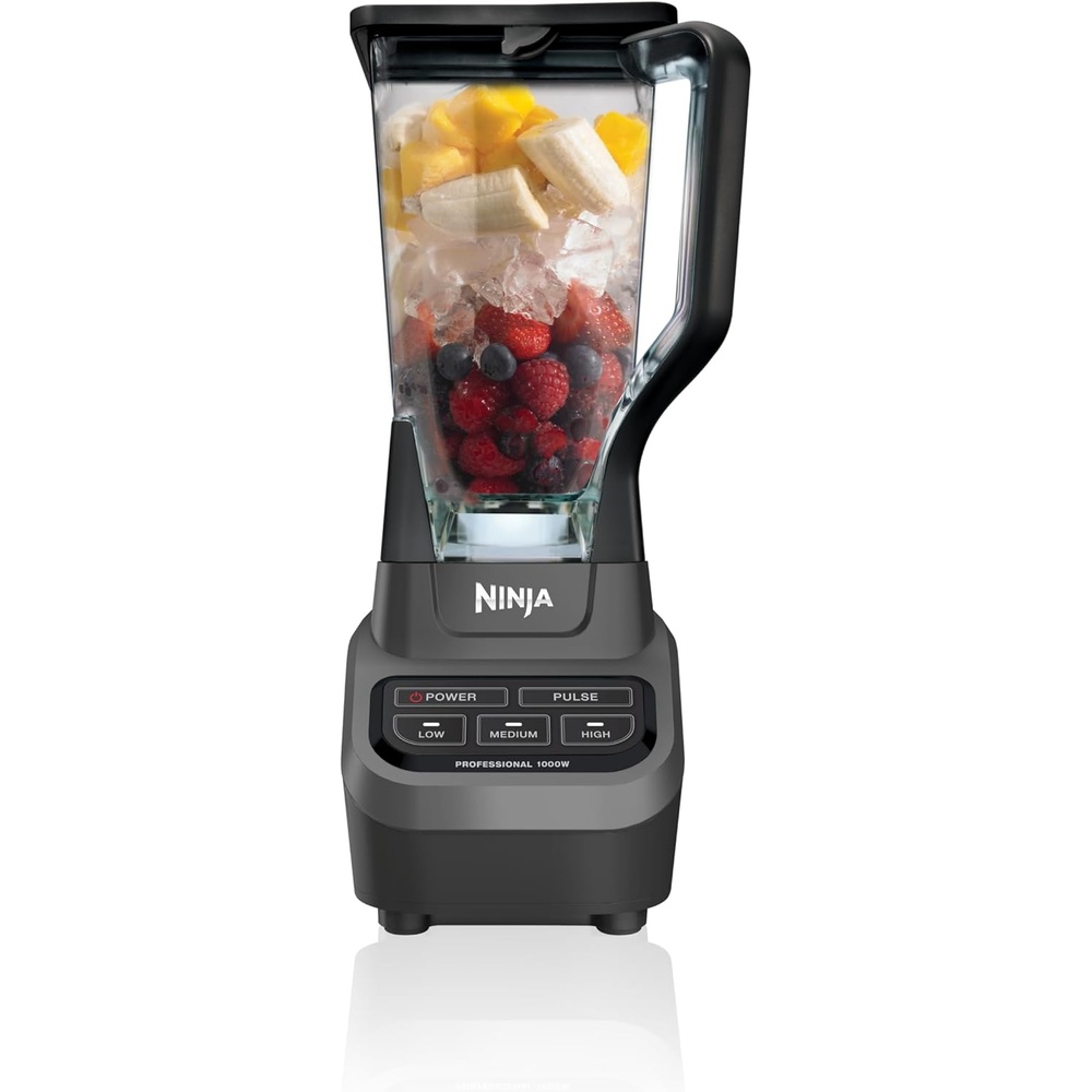 image:imageNinja UltraCrush Professional Blender 1000W 72oz Pitcher 3 Speeds BP201 1000W Total Crushing blades power through ice amp fruit XL 72oz pitcher 3 manual speeds plus pulse Dishwasher safeBlackGray