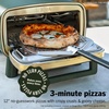 Ninja Artisan Pizza Oven, 12-in Pizza in 3-Min, 700F, 5-in-1, Gray, MO201 | Ninja Artisan Electric Pizza Oven bakes 5 pizza styles and air fries, all in one outdoor appliance.(Blue)