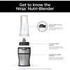 Ninja BN300C, Personal Nutri-Blender With Ice-Crushing Technology, Black/Silver, 700W | Crushes ice & pulverizes ingredients for smoothies & shakes. (2) 20oz/591mL to-go cups w/ lids.