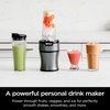 Ninja BN300C, Personal Nutri-Blender With Ice-Crushing Technology, Black/Silver, 700W | Crushes ice & pulverizes ingredients for smoothies & shakes. (2) 20oz/591mL to-go cups w/ lids.