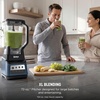 Ninja BN751 Professional Plus DUO Blender, 1400 Peak Watts, 3 Auto-IQ Programs for Smoothies, Frozen Drinks & Nutrient Extractions, 72-oz. Total Crushing Pitcher & (2) 24 oz. To-Go Cups, Black | 1400 peak-watt Total Crushing & Extractor blades. 3 Auto-iQ programs for smoothies. 72-oz pitcher + (2) 24-oz cups.(Pro Plus Blender-Blue)