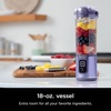 Ninja Blast Portable Blender, Cordless, 18oz Vessel, Lavender, BC151ML | USB-C rechargeable, cordless blending anywhere. BlastBlade crushes ice & frozen fruit. Leakproof sip lid, dishwasher safe.(Galaxy Purple)