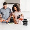 Ninja DB751A Pro Plus DUO Blender, 1400W, Black/Stainless | Auto-IQ, 3 Modes: Smoothies, Frozen Drinks, 72oz Pitcher, 2x24oz Cups, Pro Blades, Renewed