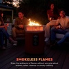 Ninja Fireside360 Fire Pit/Heater, 80,000 BTU, 3 Modes, Rust | Ninja Fireside360 offers flame, heat, or both with up to 80,000 BTUs, hassle-free dial control, and smokeless design(Maroon)