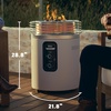 Ninja Fireside360 Fire Pit/Heater, 80,000 BTU, 3 Modes, Rust | Ninja Fireside360 offers flame, heat, or both with up to 80,000 BTUs, hassle-free dial control, and smokeless design(Stone)