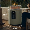 Ninja Fireside360 Fire Pit/Heater, 80,000 BTU, 3 Modes, Rust | Ninja Fireside360 offers flame, heat, or both with up to 80,000 BTUs, hassle-free dial control, and smokeless design(Moss)