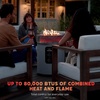 Ninja Fireside360 Fire Pit/Heater, 80,000 BTU, 3 Modes, Rust | Ninja Fireside360 offers flame, heat, or both with up to 80,000 BTUs, hassle-free dial control, and smokeless design(Stainless Steel)