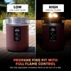 Ninja Fireside360 Fire Pit/Heater, 80,000 BTU, 3 Modes, Rust | Ninja Fireside360 offers flame, heat, or both with up to 80,000 BTUs, hassle-free dial control, and smokeless design(Maroon)