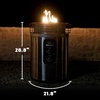 Ninja Fireside360 Fire Pit/Heater, 80,000 BTU, 3 Modes, Rust | Ninja Fireside360 offers flame, heat, or both with up to 80,000 BTUs, hassle-free dial control, and smokeless design(Stainless Steel)