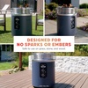 Ninja Fireside360 Fire Pit/Heater, 80,000 BTU, 3 Modes, Rust | Ninja Fireside360 offers flame, heat, or both with up to 80,000 BTUs, hassle-free dial control, and smokeless design(Stone)