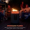 Ninja Fireside360 Fire Pit/Heater, 80,000 BTU, 3 Modes, Rust | Ninja Fireside360 offers flame, heat, or both with up to 80,000 BTUs, hassle-free dial control, and smokeless design(Black)