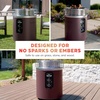 Ninja Fireside360 Fire Pit/Heater, 80,000 BTU, 3 Modes, Rust | Ninja Fireside360 offers flame, heat, or both with up to 80,000 BTUs, hassle-free dial control, and smokeless design(Maroon)