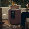 Ninja Fireside360 Fire Pit/Heater, 80,000 BTU, 3 Modes, Rust | Ninja Fireside360 offers flame, heat, or both with up to 80,000 BTUs, hassle-free dial control, and smokeless design(Brown)
