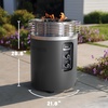 Ninja Fireside360 Fire Pit/Heater, 80,000 BTU, 3 Modes, Rust | Ninja Fireside360 offers flame, heat, or both with up to 80,000 BTUs, hassle-free dial control, and smokeless design(Charcoal)
