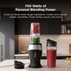 Ninja Fit Compact Personal Blender, 700W, (2) 16oz Cups, QB3001SS | 700-watt base blends smoothies, shakes & frozen drinks. (2) 16-oz to-go cups w/ spout lids. Dishwasher safe.(Push to blend)