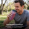 Ninja Fit Compact Personal Blender, 700W, (2) 16oz Cups, QB3001SS | 700-watt base blends smoothies, shakes & frozen drinks. (2) 16-oz to-go cups w/ spout lids. Dishwasher safe.(Push to blend + 3 cups)