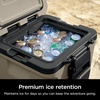 Ninja FrostVault 30qt Cooler with Wheels, Dry Storage, Lakeshore Blue | Ninja FrostVault’s 30-qt capacity holds 48 cans, keeps food cool & dry, and rolls easily on all-terrain wheels(Birch Beige)