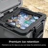 Ninja FrostVault 30qt Cooler with Wheels, Dry Storage, Lakeshore Blue | Ninja FrostVault’s 30-qt capacity holds 48 cans, keeps food cool & dry, and rolls easily on all-terrain wheels(Charcoal Grey)